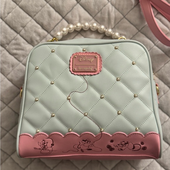 Loungefly Disney Cinderella Pearl Handbag - Picture 2 of 2